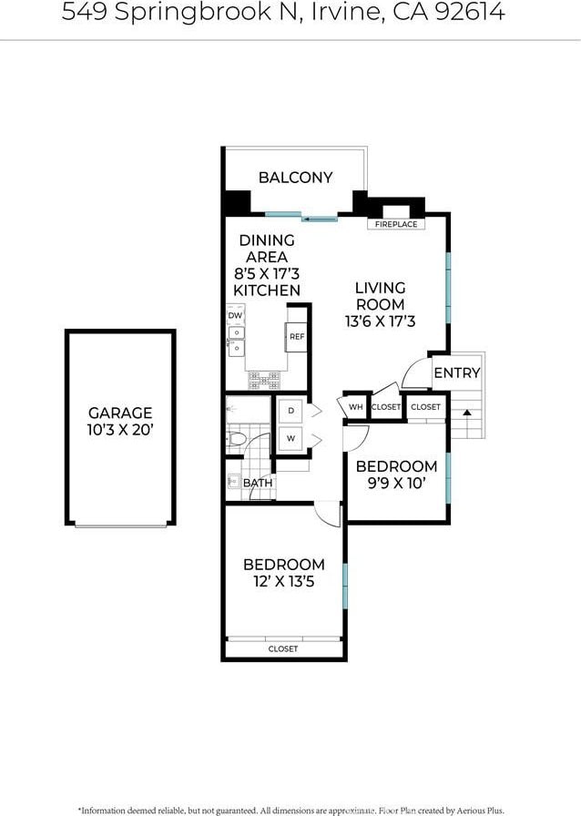 549 Springbrook N, Irvine, CA 92614 - property floor plan