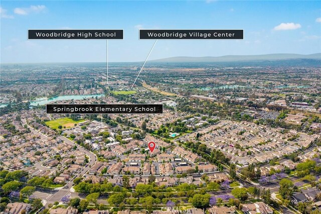 549 Springbrook N, Irvine, CA 92614 - aerial view of property's location featuring nearby suburban area