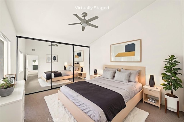 549 Springbrook N, Irvine, CA 92614 - carpeted bedroom featuring lofted ceiling
