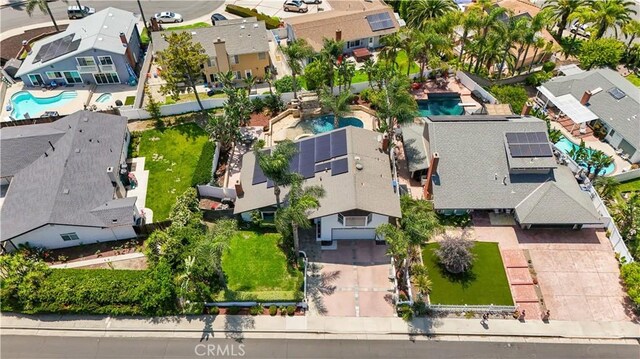 25585 Chrisanta Dr, Mission Viejo, CA 92691 - aerial perspective of suburban area featuring a pool area