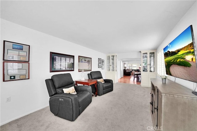 5509 Paseo Del Lago W Unit C, Laguna Woods, CA 92637 - carpeted living room featuring baseboards