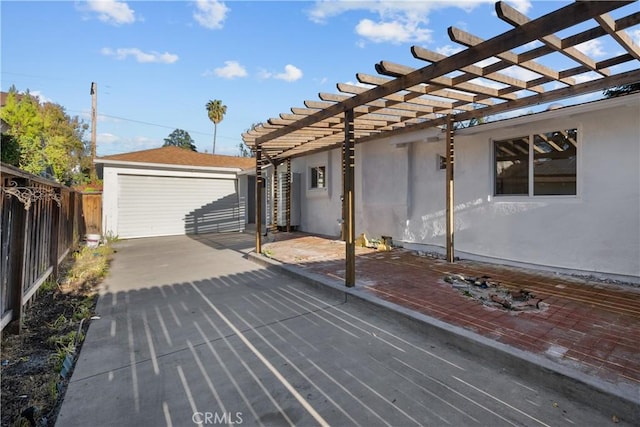4470 Colbath Ave, Sherman Oaks, CA 91423 - deck featuring an outdoor structure and a pergola