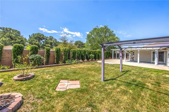 5406 Ellen Way, Banning, CA 92220 - view of yard featuring a patio and a pergola