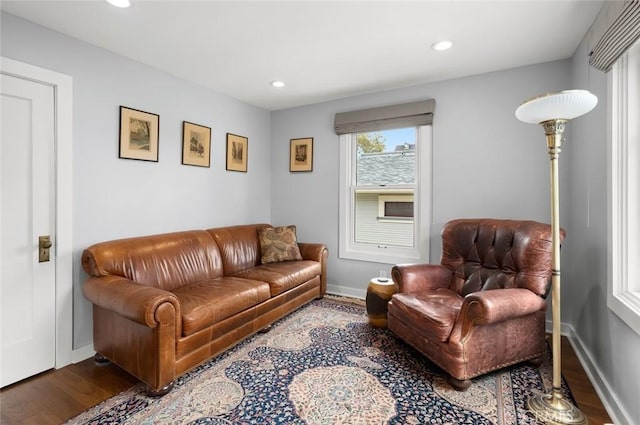 1526 Garden St, San Luis Obispo, CA 93401 - living area featuring wood finished floors and recessed lighting