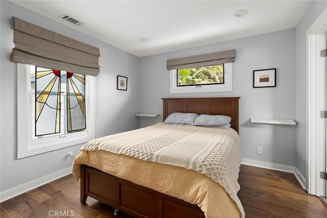 1526 Garden St, San Luis Obispo, CA 93401 - bedroom with dark wood-style flooring and baseboards