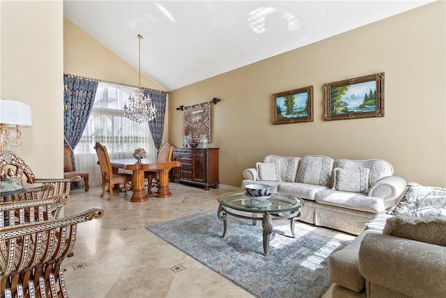 902 Highland View Dr, Corona, CA 92882 - living area featuring high vaulted ceiling