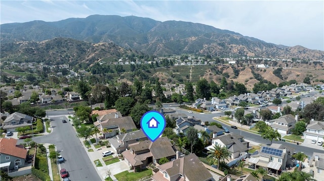 902 Highland View Dr, Corona, CA 92882 - aerial view of property and surrounding area with nearby suburban area and mountains
