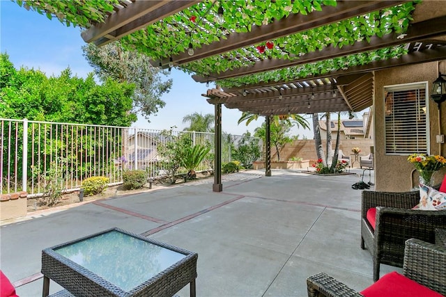 902 Highland View Dr, Corona, CA 92882 - fenced backyard featuring a pergola and a patio area
