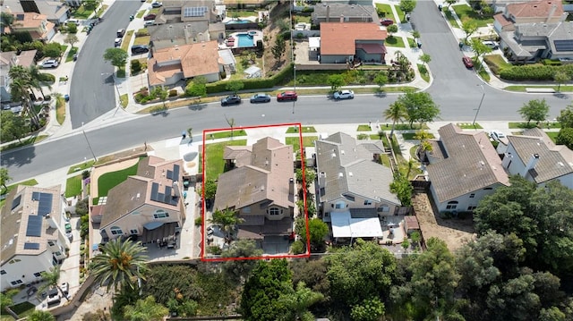 902 Highland View Dr, Corona, CA 92882 - aerial perspective of suburban area featuring property boundaries highlighted