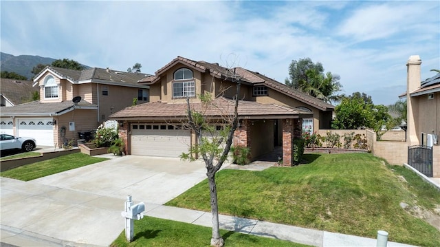 902 Highland View Dr, Corona, CA 92882 - traditional home with driveway, stucco siding, and brick siding