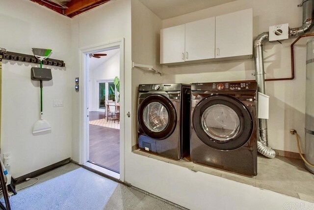 1530 Stewart St, Oceanside, CA 92054 - washroom with independent washer and dryer, cabinet space, and baseboards
