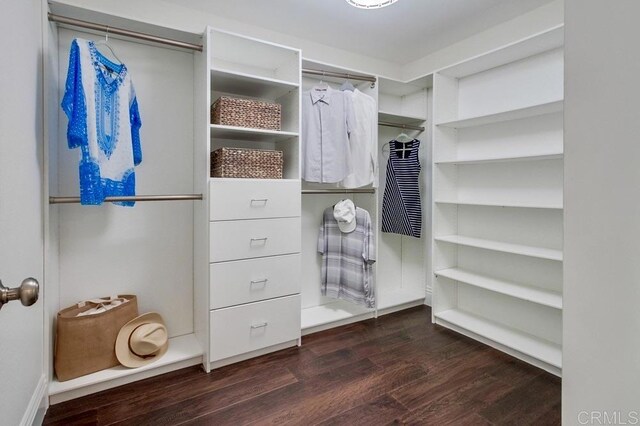 1530 Stewart St, Oceanside, CA 92054 - spacious closet with dark wood finished floors