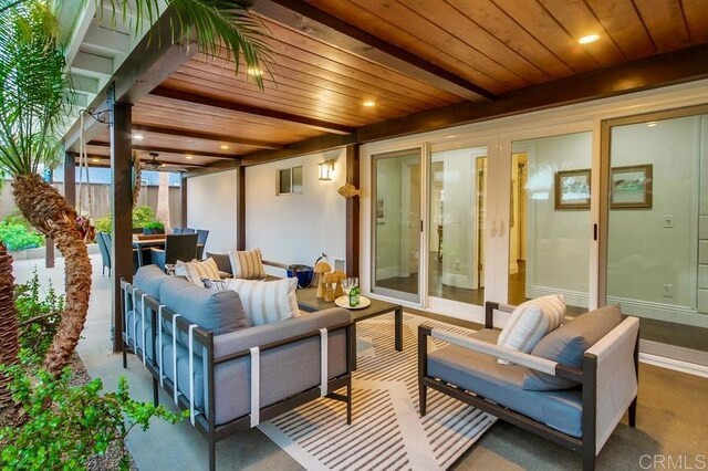 1530 Stewart St, Oceanside, CA 92054 - view of patio / terrace with an outdoor living space and outdoor dining area