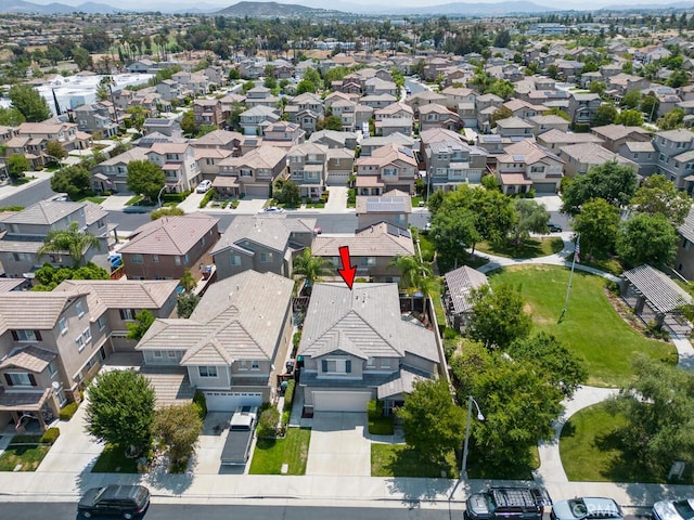 26230 Monticello Way, Murrieta, CA 92563 - aerial view of property's location featuring a mountain backdrop and nearby suburban area