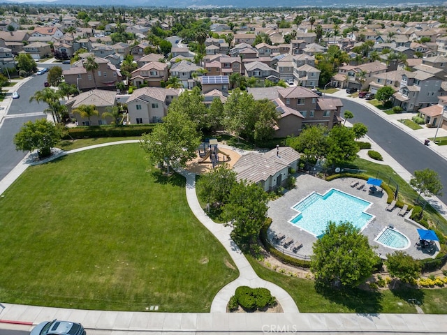 26230 Monticello Way, Murrieta, CA 92563 - aerial view of residential area featuring a pool area