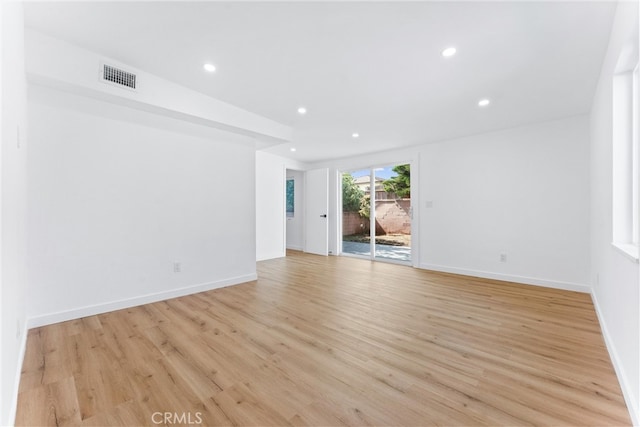 2731 Armour Ln, Redondo Beach, CA 90278 - empty room featuring recessed lighting and light wood-style flooring