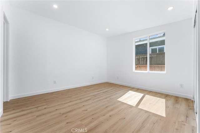 2731 Armour Ln, Redondo Beach, CA 90278 - unfurnished room with light wood finished floors and recessed lighting