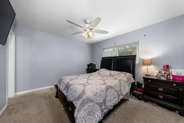 8644 Spring Vista Way, Spring Valley, CA 91977 - bedroom with carpet floors, baseboards, and ceiling fan