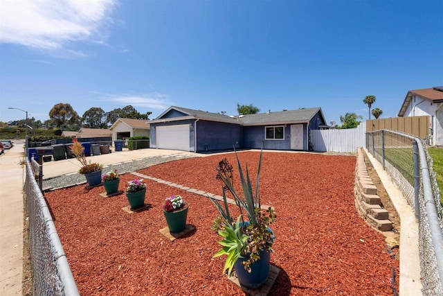 8644 Spring Vista Way, Spring Valley, CA 91977 - ranch-style house featuring concrete driveway and an attached garage