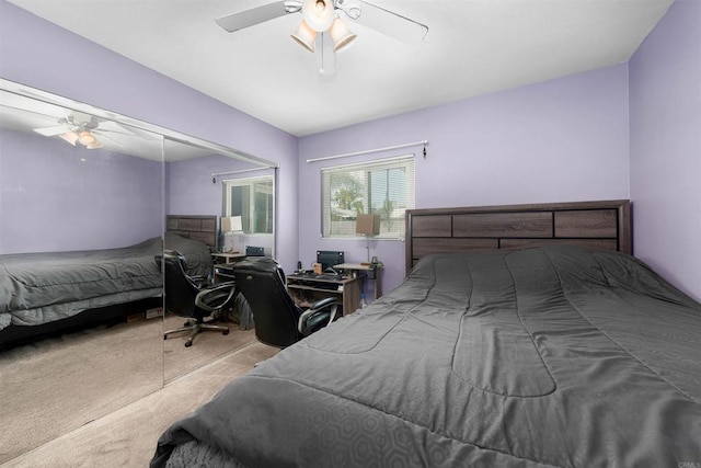 8644 Spring Vista Way, Spring Valley, CA 91977 - carpeted bedroom featuring ceiling fan