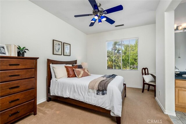 30 Sunswept Mesa, Aliso Viejo, CA 92656 - bedroom featuring light carpet and a ceiling fan