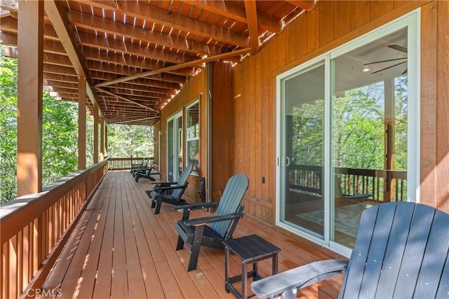 1019 Pintail Cir, Lake Arrowhead, CA 92352 - view of wooden deck