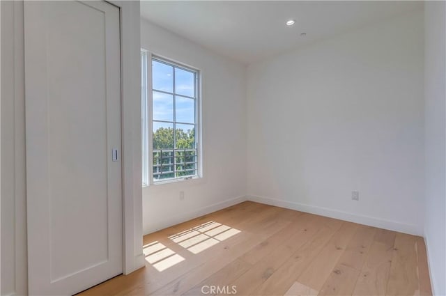 3803 Berryman Ave, Los Angeles, CA 90066 - spare room featuring plenty of natural light, light wood-style floors, baseboards, and recessed lighting
