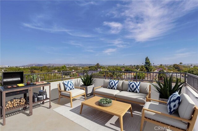 3803 Berryman Ave, Los Angeles, CA 90066 - view of patio / terrace with an outdoor living space