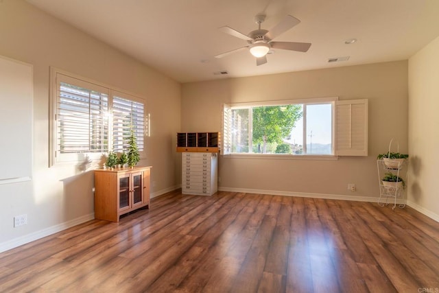 30646 Red Hawk Rd, Valley Center, CA 92082 - unfurnished room featuring wood finished floors and ceiling fan
