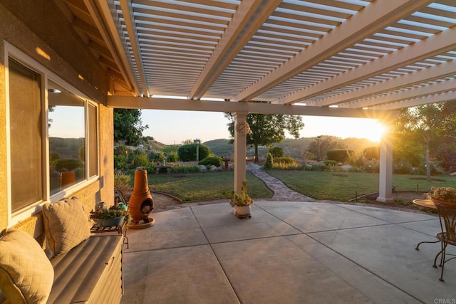 30646 Red Hawk Rd, Valley Center, CA 92082 - view of patio / terrace with a pergola