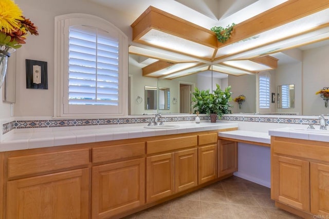 30646 Red Hawk Rd, Valley Center, CA 92082 - bathroom with vanity and tile patterned flooring