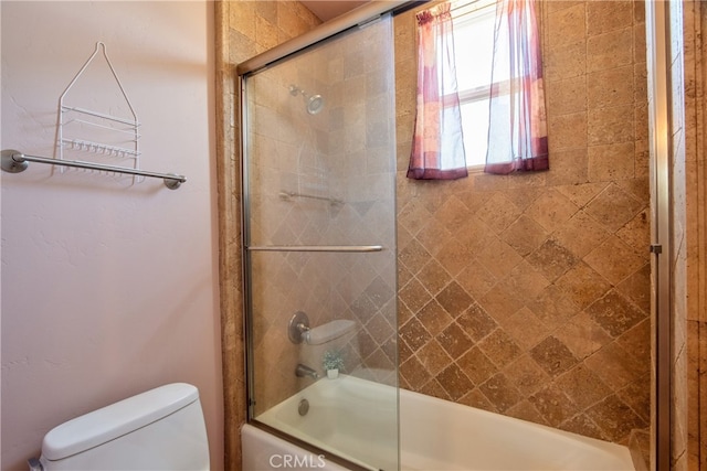 41380 La Sierra Rd, Temecula, CA 92591 - bathroom with toilet and bath / shower combo with glass door