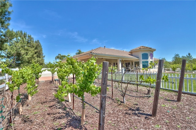 41380 La Sierra Rd, Temecula, CA 92591 - rear view of property featuring a tile roof and stucco siding