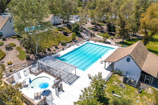 41380 La Sierra Rd, Temecula, CA 92591 - drone / aerial view of a pool