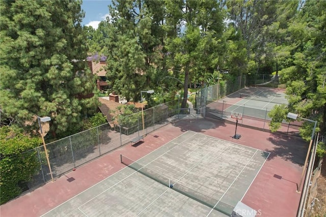 2787 Pine Creek Cir, Fullerton, CA 92835 - view of tennis court with view of scattered trees