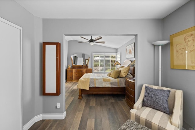 11964 Ashley Pl, San Diego, CA 92128 - bedroom with dark wood-type flooring and ceiling fan
