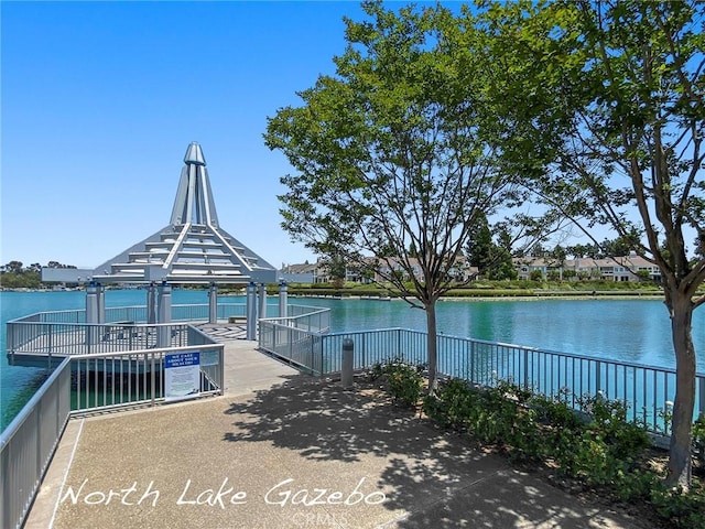 77 S Havenwood Unit 27, Irvine, CA 92614 - view of patio with a gazebo and a water view