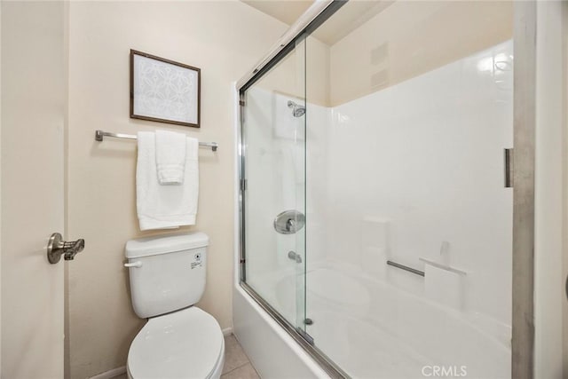 77 S Havenwood Unit 27, Irvine, CA 92614 - bathroom with shower / bath combination with glass door and tile patterned flooring