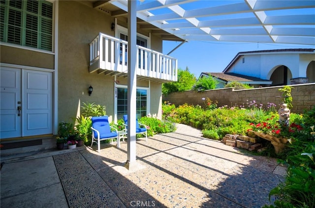 2108 Via Caliente, Fullerton, CA 92833 - view of patio / terrace with a balcony