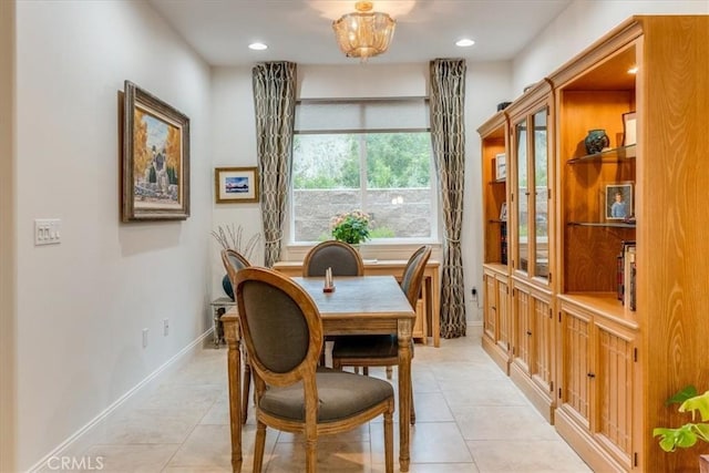 1055 Ford Dr, Nipomo, CA 93444 - dining space featuring light tile patterned flooring and recessed lighting