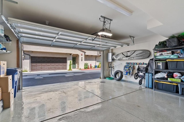2328 Stardust Gln, Escondido, CA 92025 - garage with water heater and a garage door opener