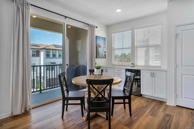 2328 Stardust Gln, Escondido, CA 92025 - dining space with dark wood-style flooring, healthy amount of natural light, and recessed lighting