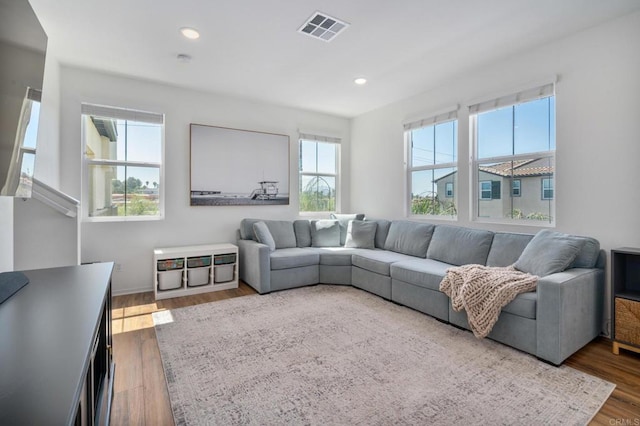 2328 Stardust Gln, Escondido, CA 92025 - living area featuring wood finished floors and recessed lighting
