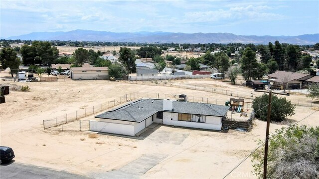 18251 Hiawatha Rd, Apple Valley, CA 92307 - view from above of property featuring a mountain backdrop