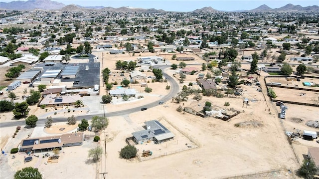 18251 Hiawatha Rd, Apple Valley, CA 92307 - aerial view of property's location featuring mountains