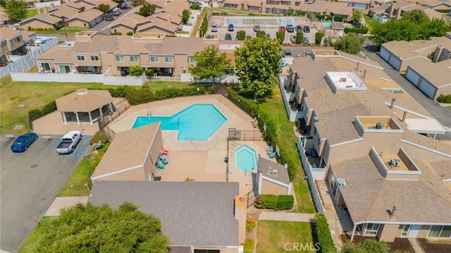 44682 La Paz Rd, Temecula, CA 92592 - aerial view of residential area with a pool area