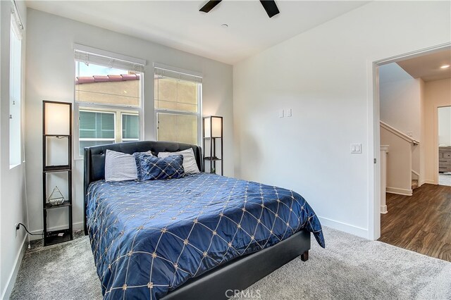 261 Siena, Lake Forest, CA 92630 - carpeted bedroom with baseboards and ceiling fan
