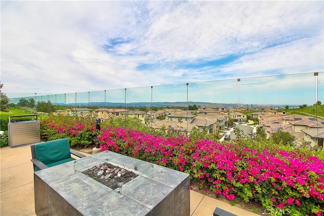 261 Siena, Lake Forest, CA 92630 - view of patio with a fire pit and a residential view