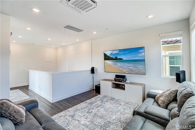 261 Siena, Lake Forest, CA 92630 - living area with recessed lighting, wood finished floors, and baseboards