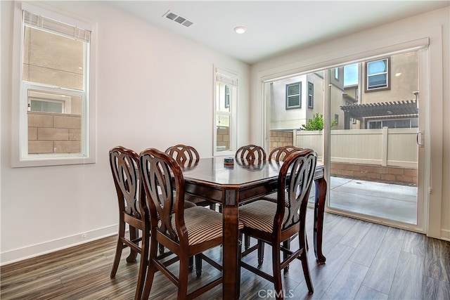 261 Siena, Lake Forest, CA 92630 - dining room featuring baseboards, wood finished floors, and recessed lighting